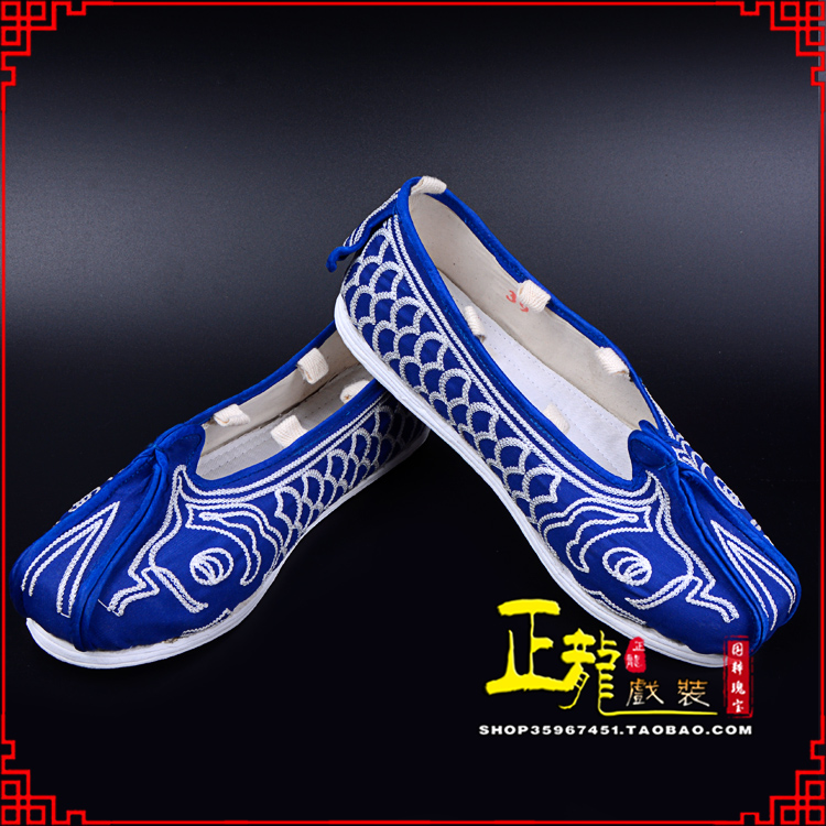 威远戏鞋舞台演出鞋水路英雄三义斋布底鱼鳞洒