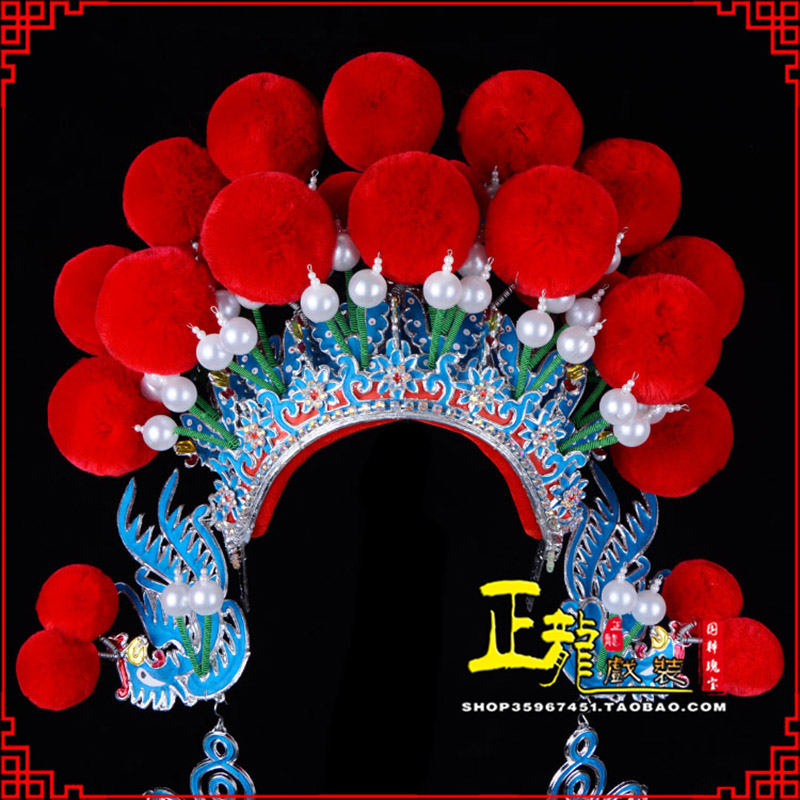 威远戏曲盔帽武旦穆桂英花木兰女将 中档七星帽